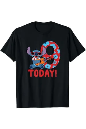Disney Lilo & Stitch Tropical Birthday 9 Years Old Today Maglietta