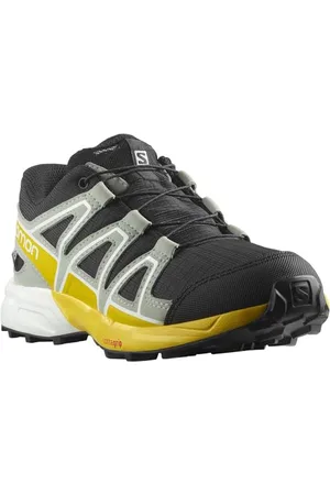 Salomon Speedcross Clima Waterproof Scarpe da Outdoor da Bambini, Calzata precisa, Aderenza, Comfort pratico, Black, 32