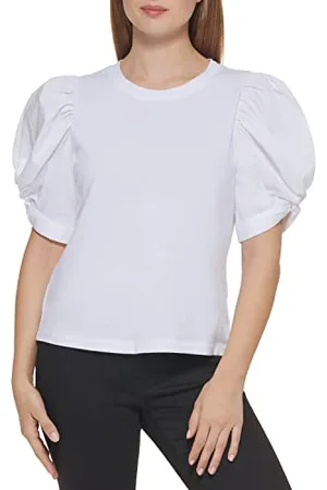 DKNY Puff-Maglietta a Maniche Corte, Taglia Media Blouse, , S Donna