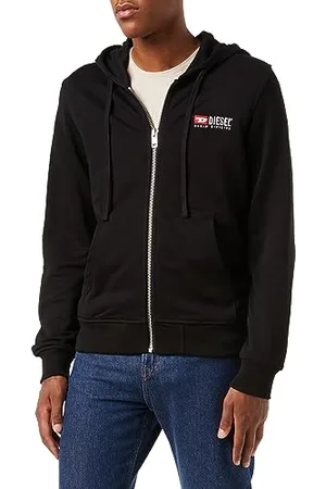 Diesel S-Ginn-Hood-Zip-DIV Felpa con Cappuccio, , XXL Uomo