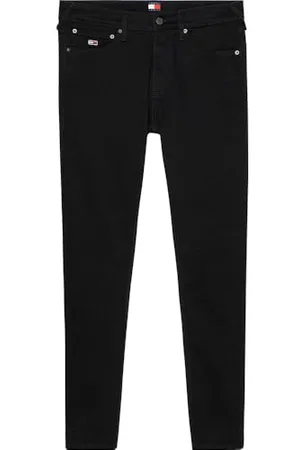 Tommy Hilfiger Uomo Jeans Austin Tapered Slim Fit, Nero ( Black), 34W/31L