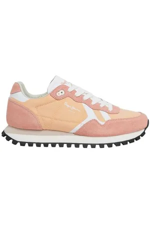 Pepe Jeans Brit-on Print W, Scarpa da ginnastica Donna, Arancia (Arancia Pesca), 40 EU