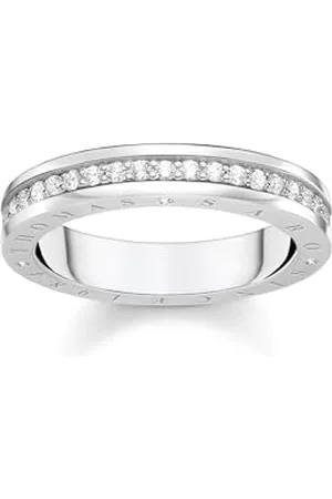 Thomas Sabo Anello da donna con pietre bianche Pavé in argento Sterling 925, TR2254-051-14, 52, metallo prezioso, Zirconia cubica