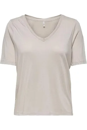 ONLY Onlelise S/S V-Neck Top Jrs T-Shirt, , S Donna