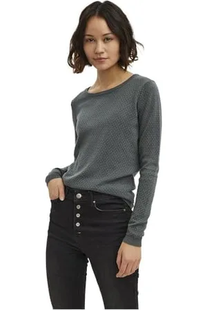 VERO MODA Vmcare Structure LS O-Neck Blou Ga Noos, Maglione Donna, , S
