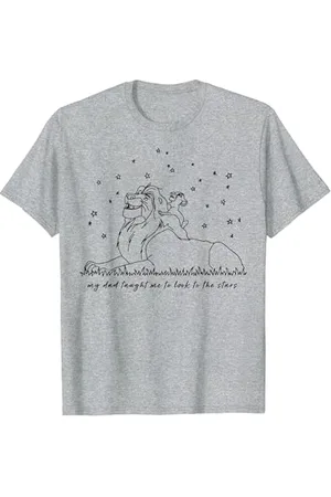 Disney The Lion King Mufasa Simba Look At The Stars Maglietta
