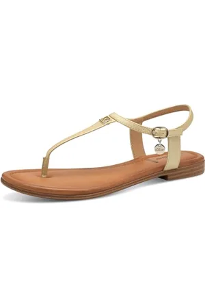 QS by s.Oliver Damen 5-28107-44, Sandali Bassi Donna, Gold, 37 EU