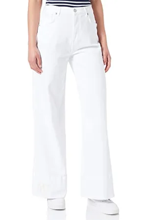 Pepe Jeans Freya White Pantaloni Donna, (Denim), 24W/32L