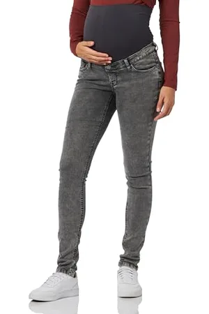 Noppies Maternity Avi Jeans Skinny Fit OTB, Grigio Denim-P328, 35 Donna