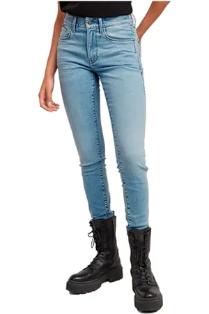 G-Star 3301 Skinny Jeans, Jeans Donna, (Lt Aged D05175-8968-424), 28W / 28L