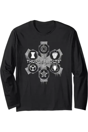 Marvel Thunderbolts Asterisk Hero Icons Maglia a Manica