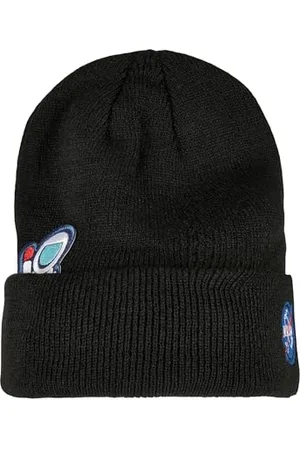 Mister Tee Unisex NASA Embroidery Beanie-Mütze, Black, TU EU