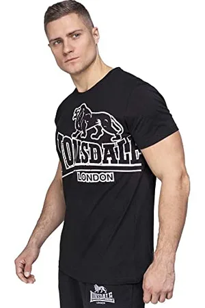 Lonsdale London T-shirt Trägerhemd Langsett, Maglia A Maniche Lunghe Uomo, (Schwarz), M