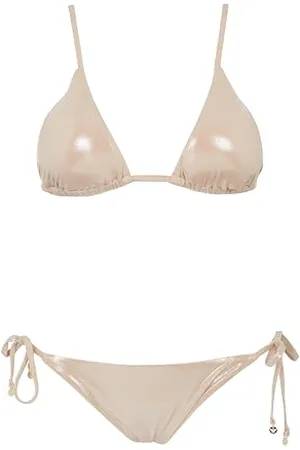 Emporio Armani Triangle Bikini, Set di Bikini Donna, Pink Micro Foil DOT