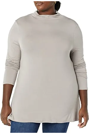 Amazon Tunica Morbida con Collo a Lupetto a Maniche Lunghe in Jersey (in precedenza Daily Ritual) Donna, , XL