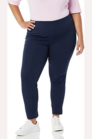 Amazon Pantaloni alla Caviglia Aderenti ed Elasticizzati con Cerniera Laterale Donna, , 46