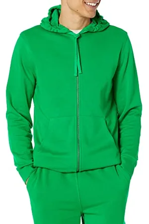 Amazon Felpa con Cappuccio e Cerniera Integrale a Maniche Lunghe in Spugna Francese (Disponibile nelle Taglie Big & Tall) Uomo, , XXL