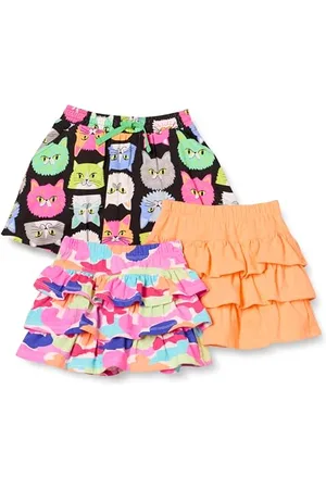 Amazon Gonne Pantalone lavorate a Maglia con Volant (precedentemente Spotted Zebra) Bambine e Ragazze, Pacco da 3, , 3 Anni