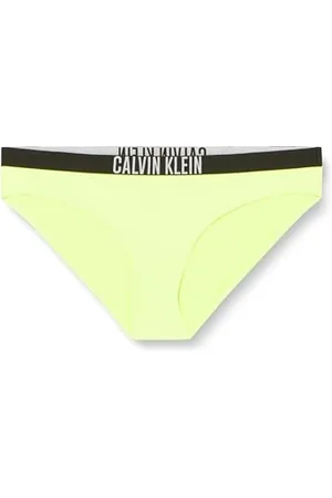 Calvin Klein Slip Bikini con Fascia Donna con Logo, (Citrust Burst), XXL