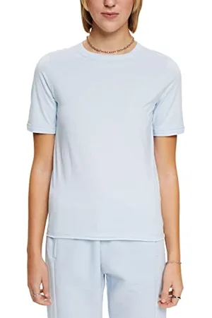 ESPRIT 013ee1k323 T-Shirt, 435/blu Pastello, L Donna