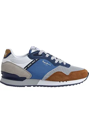 Pepe Jeans London One Vinted M, Scarpa da ginnastica Uomo, Blu (blu oceano), 45 EU