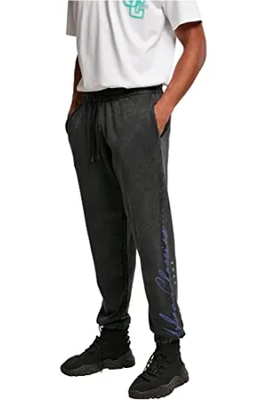 Urban classics Pantaloni Uomo Tuta in 100% Cotone, Pantalone Uomo per Sport e Allenamento con Logo - Taglie XS - 5XL