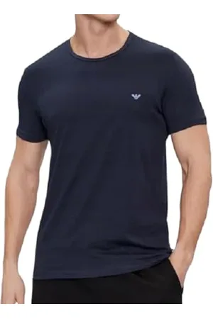 Emporio Armani Pure Cotton 2-Pack T-Shirt, T-Shirt Uomo, (Marine-Marine), XL