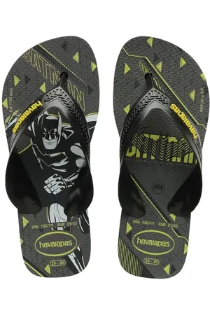 Havaianas Kids Max Herois, Infradito Bambini e ragazzi, Black/Yellow, 23/24 EU