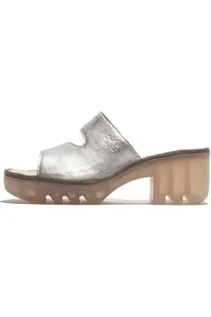 Fly London TECH493FLY, Sandal Donna, Silver, 38 EU