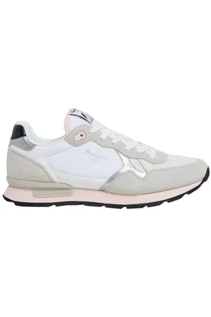 Pepe Jeans Brit Mix W, Scarpa da ginnastica Donna, Grigio (grigio chiaro), 36 EU
