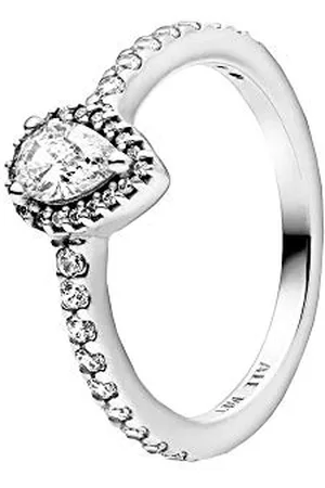 PANDORA Anello in con zirconi Trasparenti.