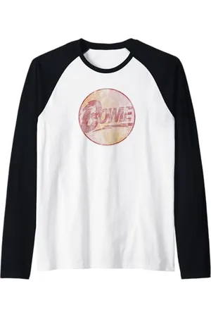 David Bowie Classico Maglia con Maniche Raglan