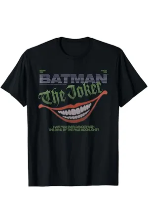 DC Comics Originals DC Batman 1989 Film Vintage Joker Sorriso 80s Graff Maglietta