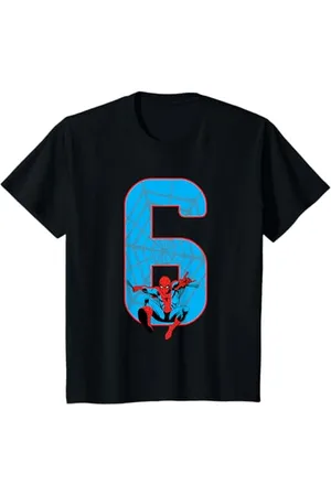 Marvel Bambino Spider-Man 6 Compleanno Maglietta