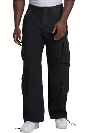 Urban classics Double Cargo Pants Pantaloni, Black, W31 Uomo