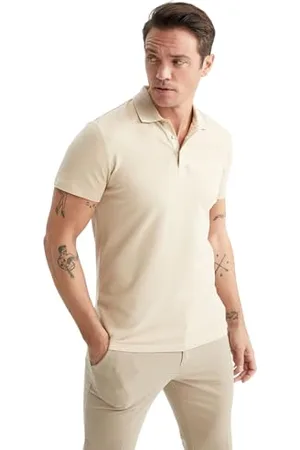 DeFacto M6609az, Polo T-Shirt Uomo, (Stone), M
