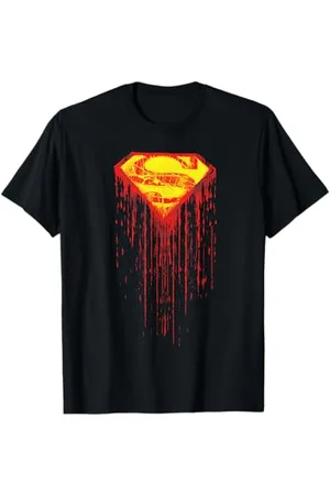 DC Comics Originals Stencil Superman Urban Logo Graffiti Supergirl Superwoman Maglietta