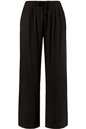 Ulla Popken Pantaloni Larghi in Viscosa, Lunghezza K, , 64-66 Donna
