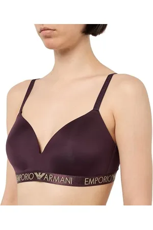 Emporio Armani Iconic Microfiber Padded Triangle Bra, , M Women