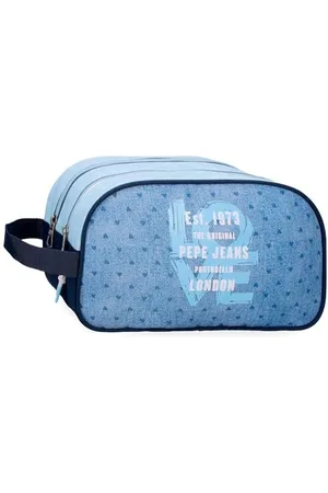 Pepe Jeans Noni Denim Nececer Adattabile 26 x 16 x 10 cm Poliestere by Joumma Bags, , Taglia unica, Necessità adattabile