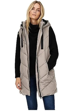 JDY Skylar Padded Hood Waistcoat Otw Noos Giacca, , XS Donna