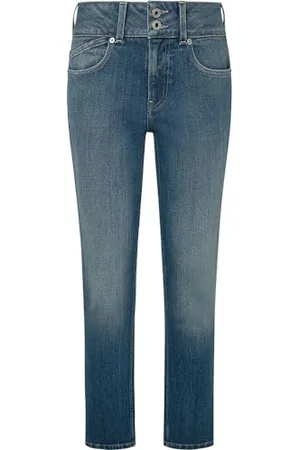 Pepe Jeans Slim Jeans MW Pl204735, (Denim-hv6), 31W x 32L Donna