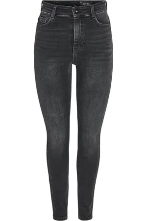 Noisy May Nmsatty HW Skinny Jeans Az346mg Noos Fit, , 27W x 30L Donna