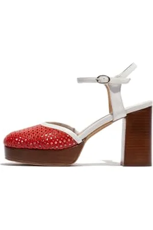 Fly London ELZA241FLY, Pumps Donna, Dk. Red/White, 40 EU
