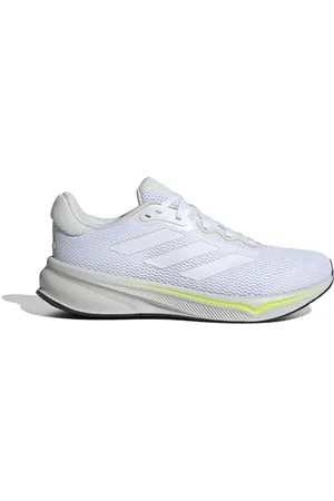 adidas Response Runner Shoes, Scarpe da Corsa Uomo, Cloud White/Cloud White/Lucid Lemon, 42 EU