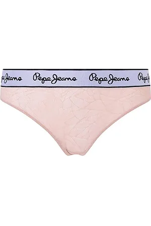 Pepe Jeans Mesh Thong, Intimo in Stile Bikini Donna, (Nude),S