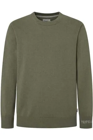 Pepe Jeans New Andre Crew Neck Maglieria, (Safari Green), XS Uomo