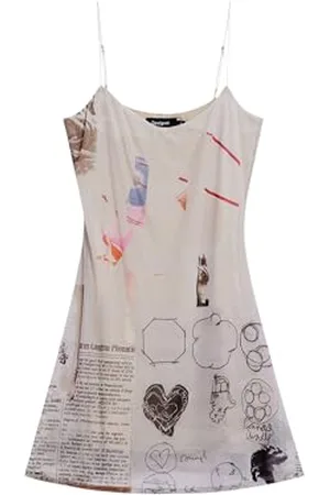 Desigual Vest_Light Collage_lacroi Vestito Casual, , M Donna