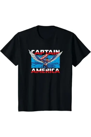 Marvel Bambino Captain America Flying Maglietta