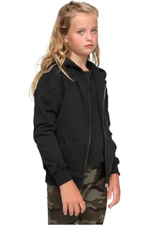 Urban classics Felpa Bambina Unisex in Cotone Biologico, Vestibilitá Oversize, Felpa Disponibile con Zip in Diversi Colori, Taglie 110/116 - 158/164